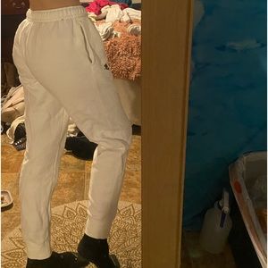 Womens small white and brown nike sweat pants size small bnwot